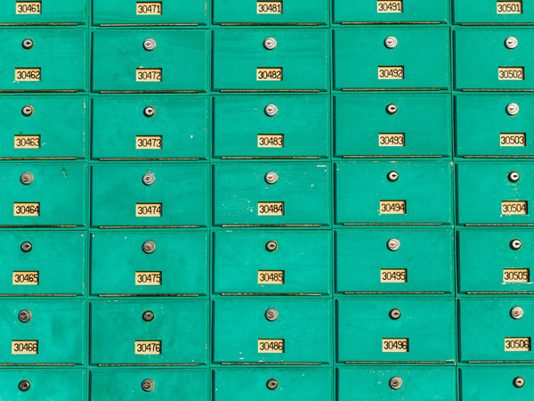 mailboxes for mail distribution