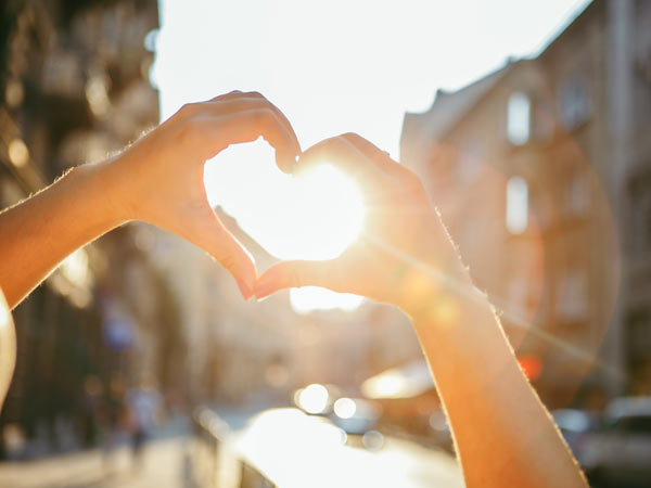 hands making a heart