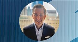 Andy Johnson on a blue background