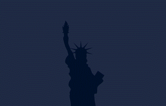 statue of liberty silhouette